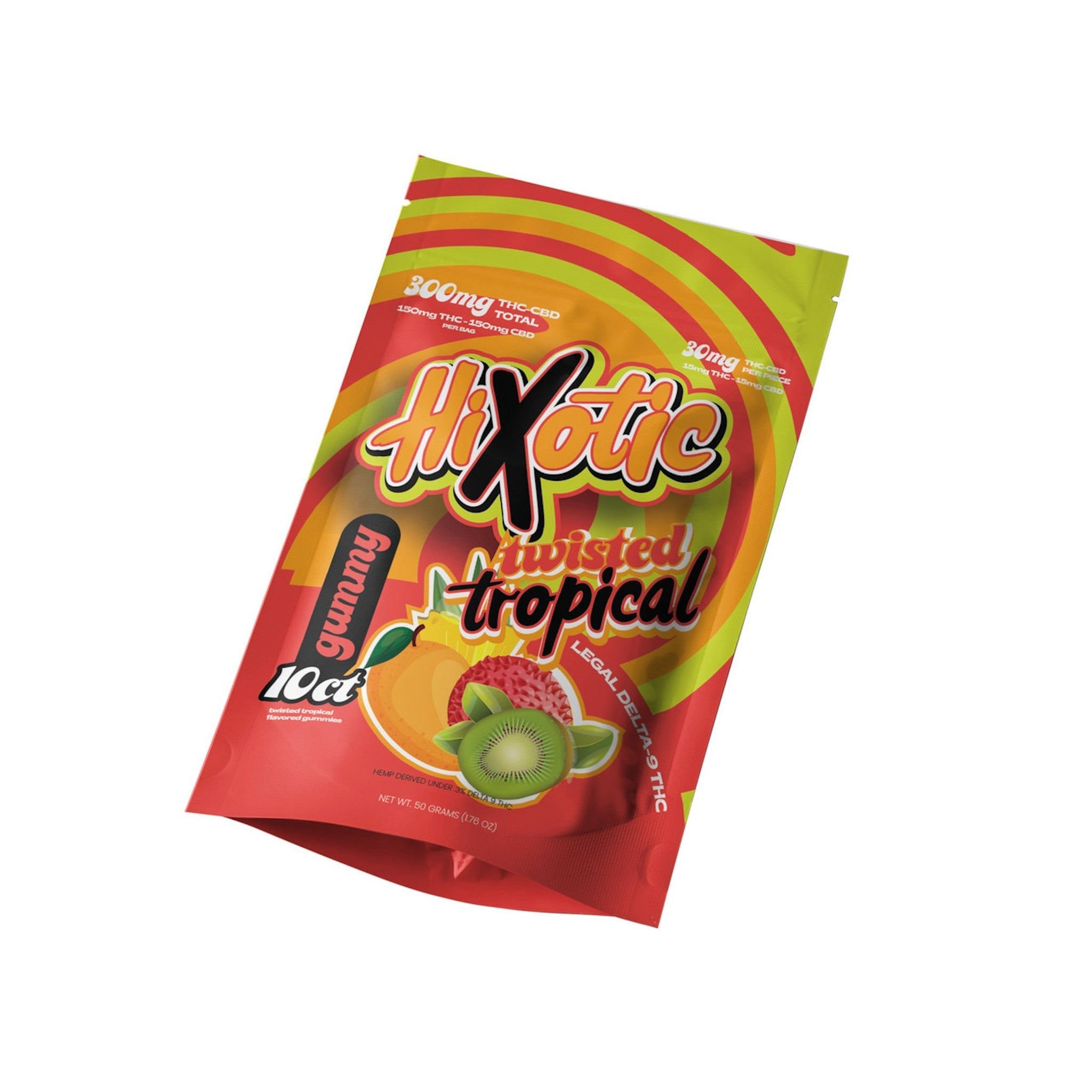 Hixotic Delta 9 + CBD Gummies - 300mg - Everything 420