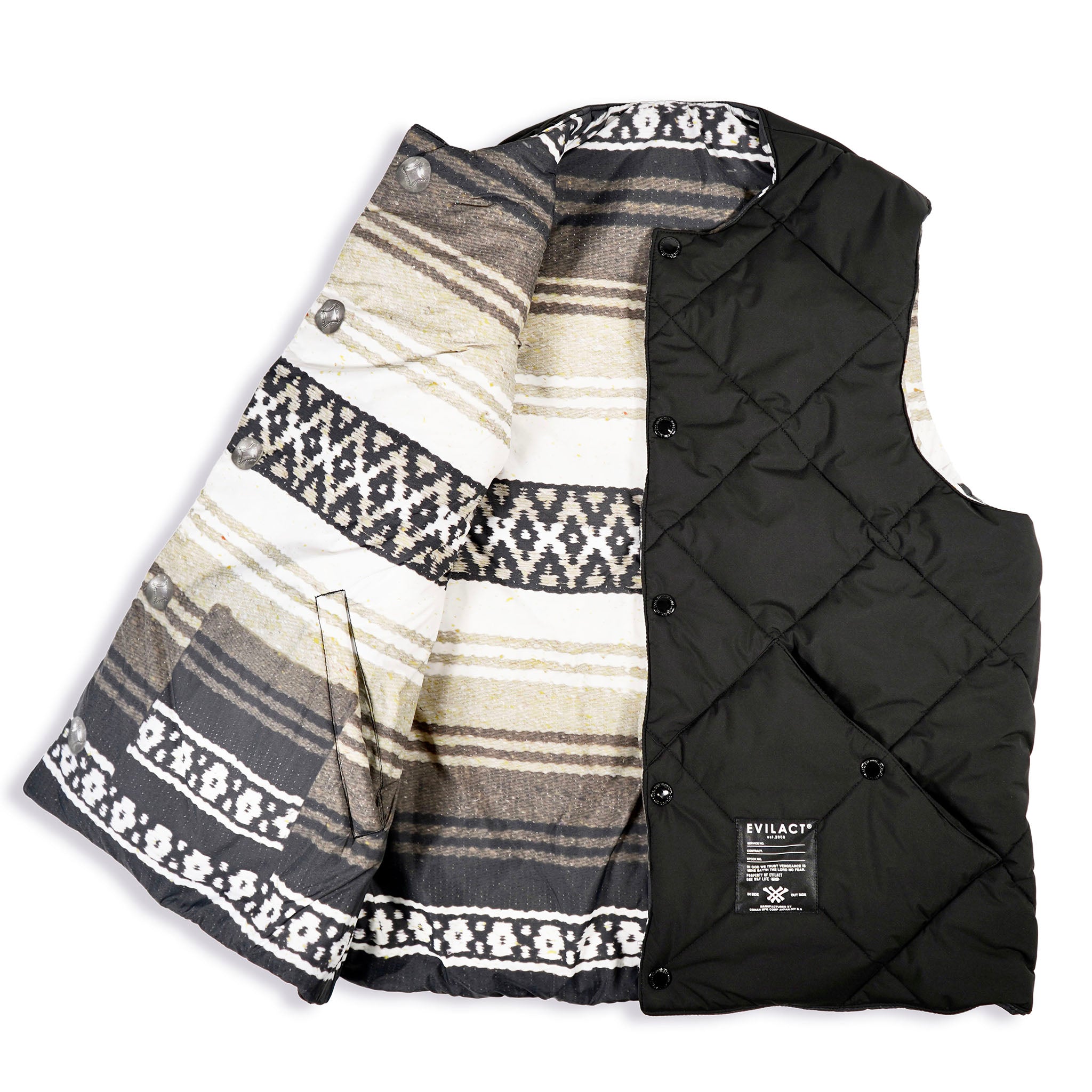 EVILACT MEXICAN RV VEST black | EVILACT (イーブルアクト）Official
