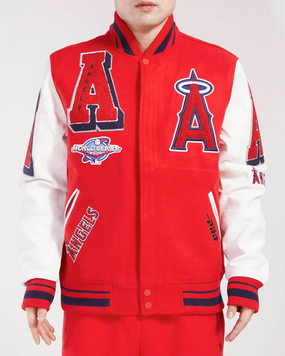 Los Angeles Angels フルジップジャケット 赤/白 Los Angeles Angels