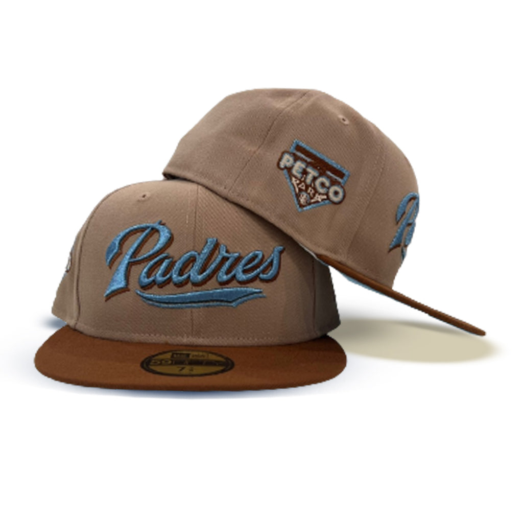 Camel Script San Diego Padres Toast Visor Icy Blue Bottom Petco