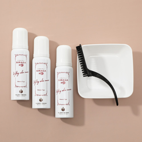 使うたびに染まる！ 簡単白髪染め＆ ボリュームスタイリング シラガ