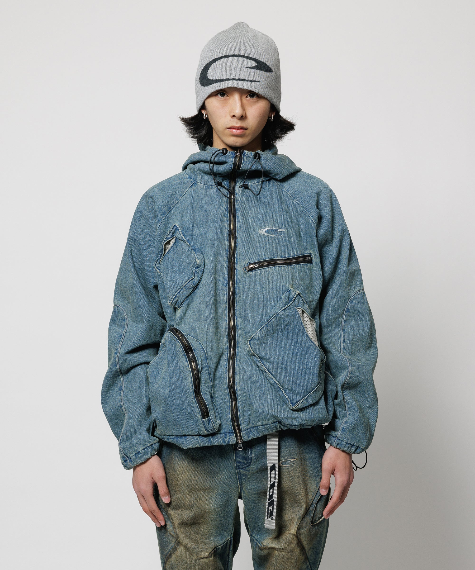 CPG RHOMBUS POCKET FADE DENIM JACKET – F-LAGSTUF-F