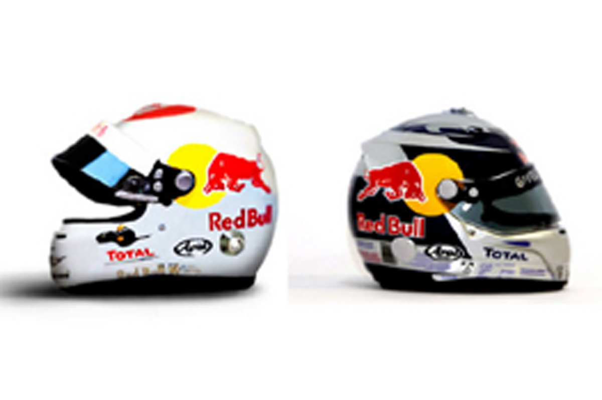 F1 2010 ベッテル 直筆サイン入り ミニヘルメット レッドブル 2010年