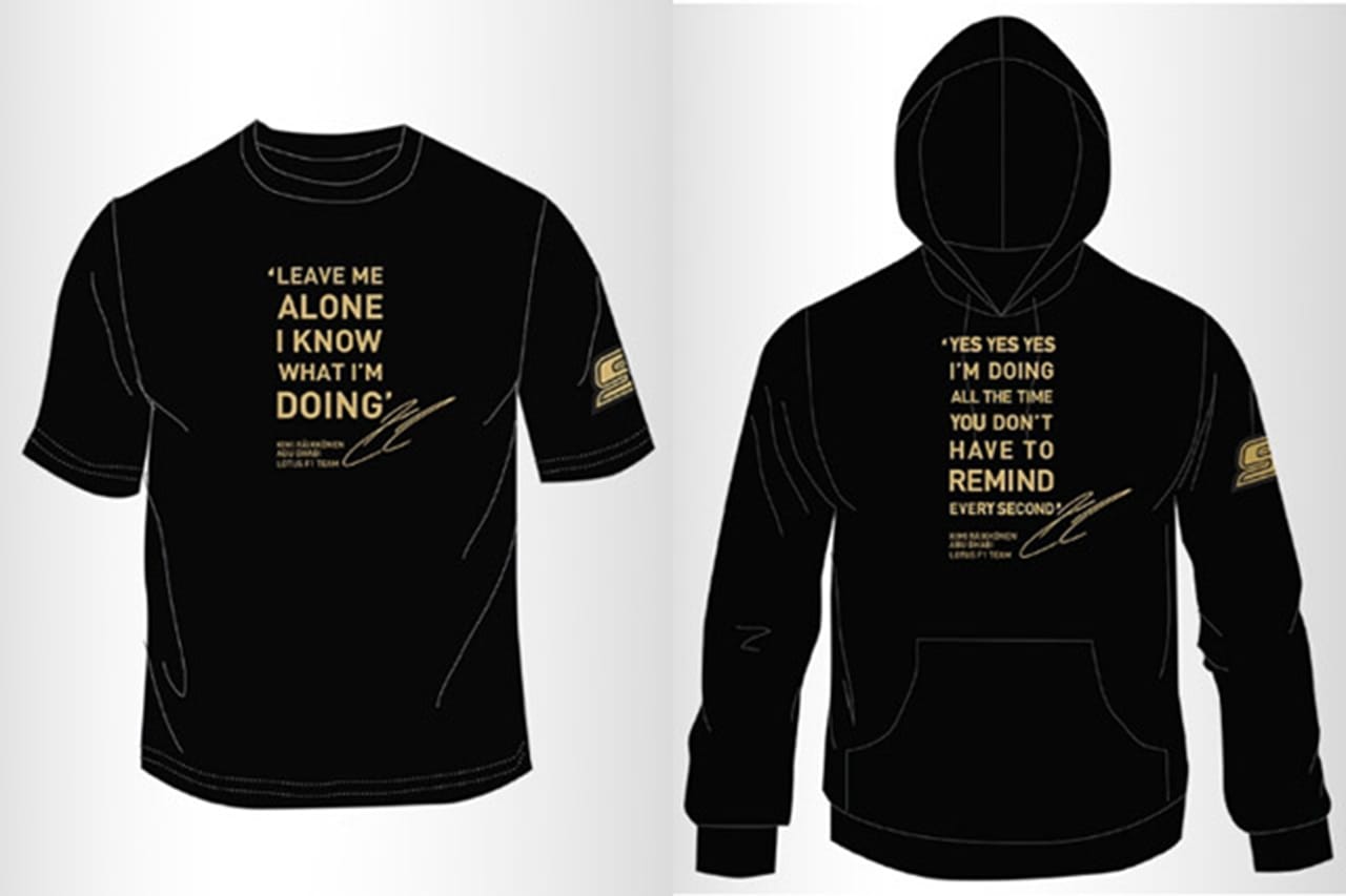 キミ・ライコネン “ほっといてくれ”Tシャツが欧州で販売開始 【 F1