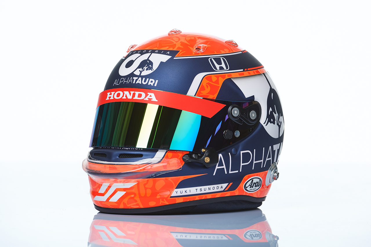 角田裕毅 2021年 F1ヘルメット （アルファタウリ・ホンダF1） 【 F1