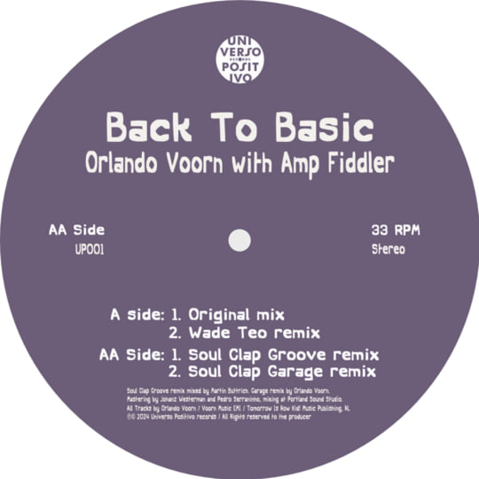 BACK TO BASIC | ORLANDO VOORN + AMP FIDDLER | UNIVERSO POSITIVO