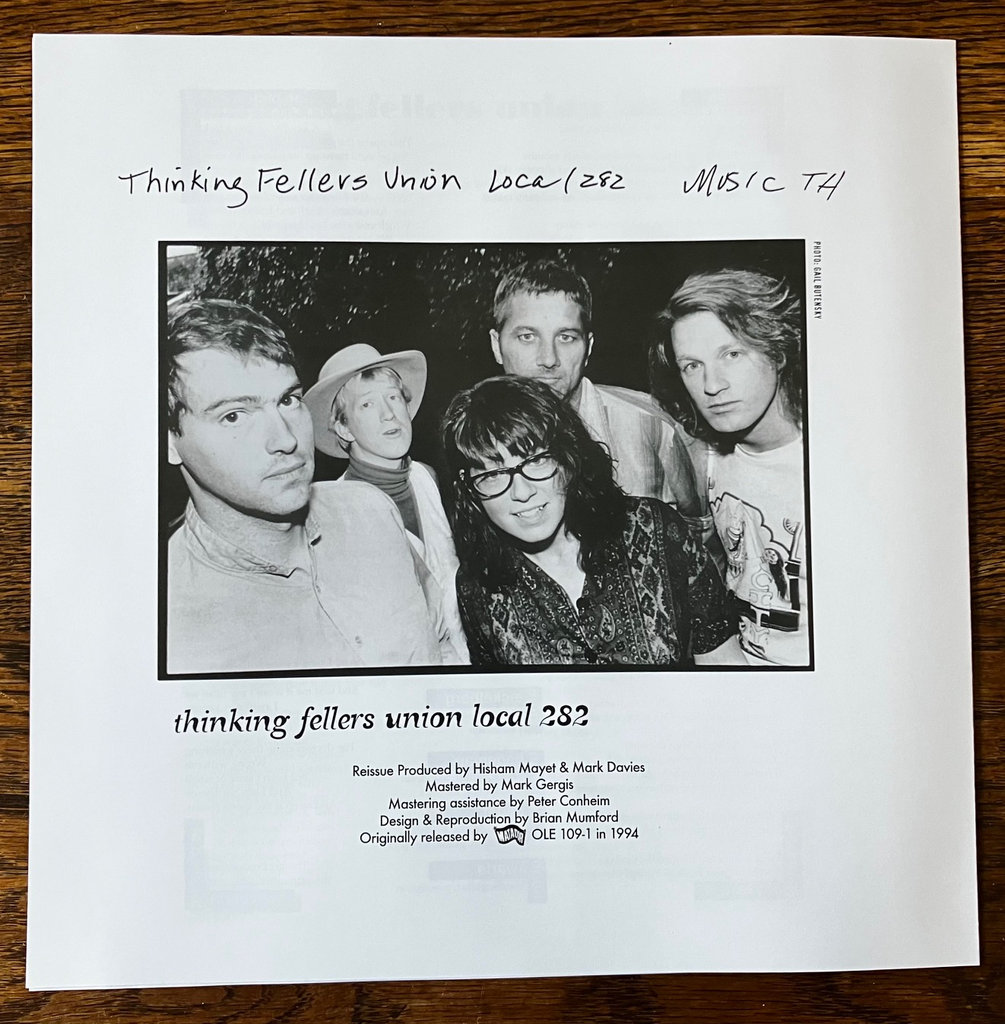 Hummingbird In A Cube Of Ice: Thinking Fellers Union Local 282