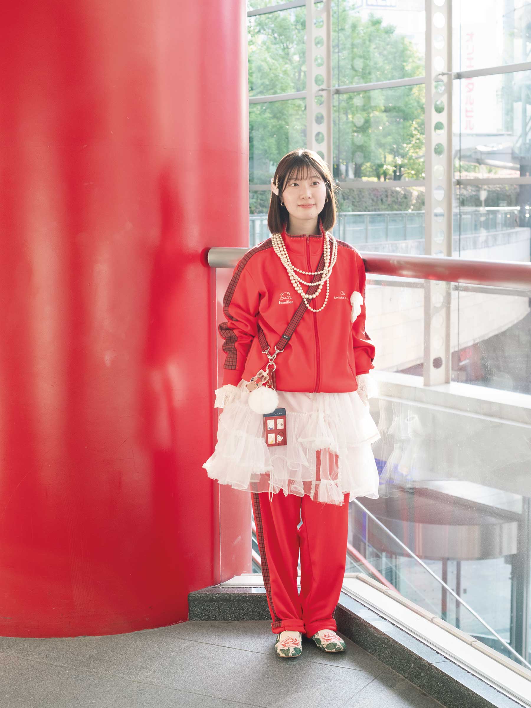 受注販売】ファミリアチェックのジャージ・下〈keisuke kanda