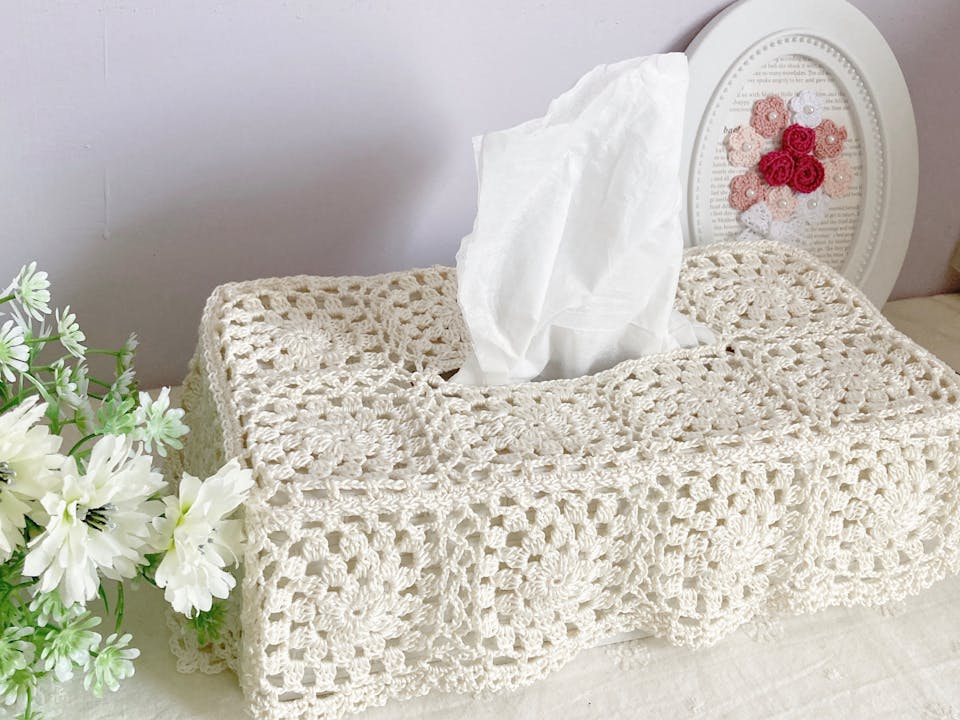 1回完結レッスン】レースモチーフのティッシュカバー〈後半〉 | FANTIST