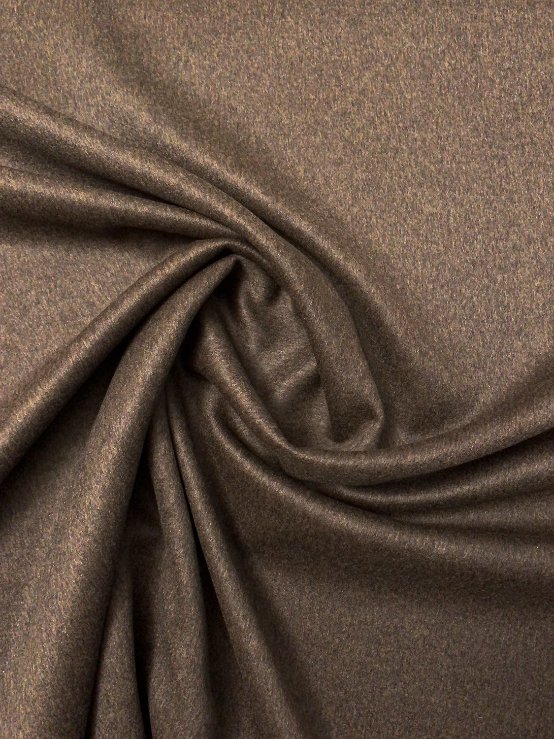 Italian Loro Piana Fine Double Faced Cashmere Coating - Heather