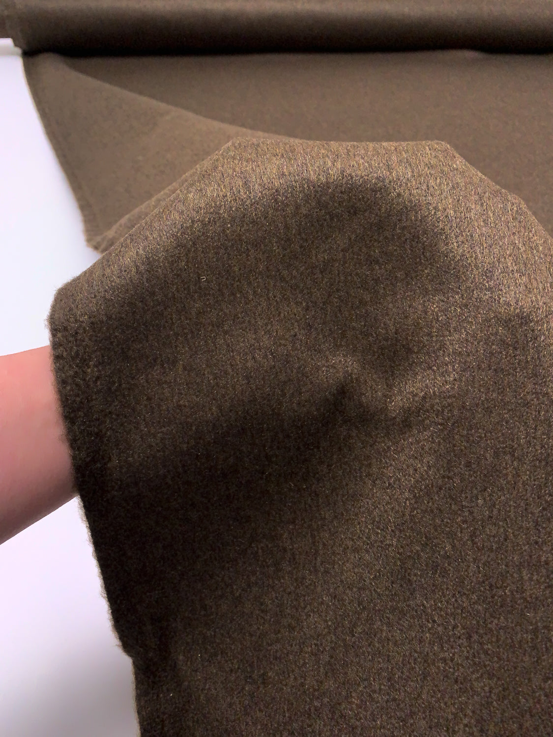 Italian Loro Piana Fine Double Faced Cashmere Coating - Heather