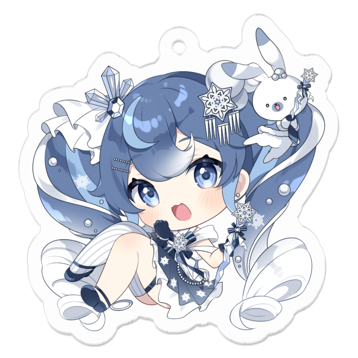 雪ミク2025～Crystal～】アクリルキーホルダー - ゆにぃ - BOOTH