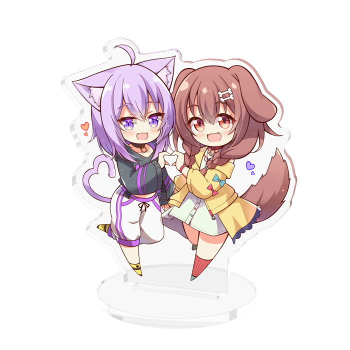 非公式】戌神ころね&猫又おかゆ アクリルフィギュア【ホロライブ