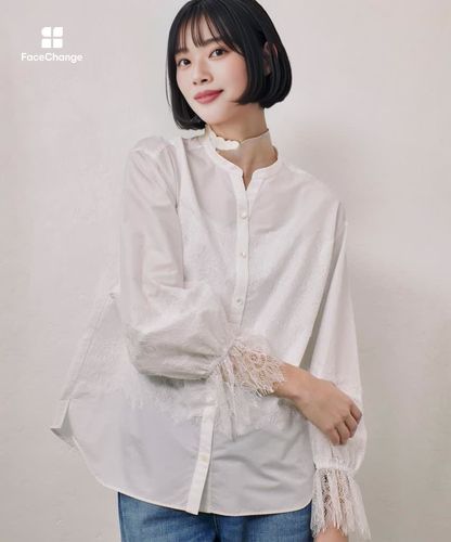 レーシードッキングシャツ|allureville OFFICIAL SITE / ONLINE SHOP