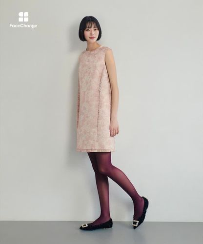 LOULOU WILLOUGHBY】ラメジャガードノースリワンピース|allureville