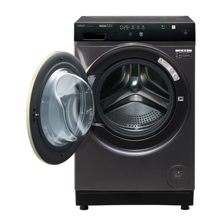レンタル] アクア 【左開き】AQW-DX12R ドラム式洗濯乾燥機 洗濯12kg