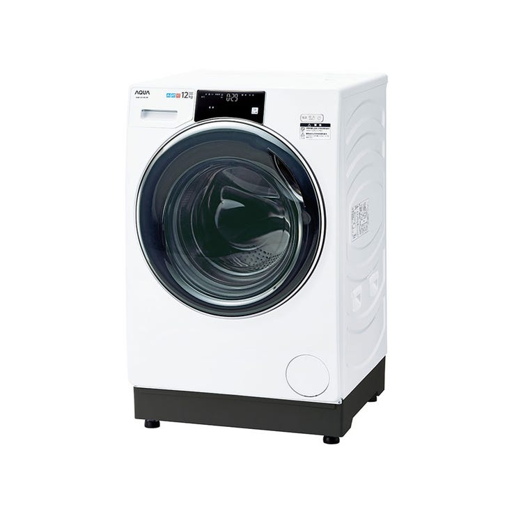 レンタル] 【左開き】アクア まっ直ぐドラム AQW-DX12N ドラム式洗濯