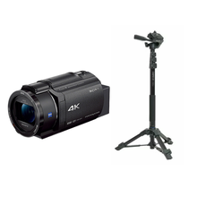 レンタル] パナソニック 4Kビデオカメラ HC-VX2MS ＆ 自立脚付き一脚