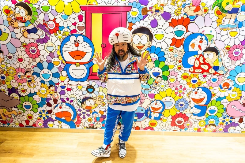 村上隆がペロタン東京で個展「スーパーフラットドラえもん」開催、新作