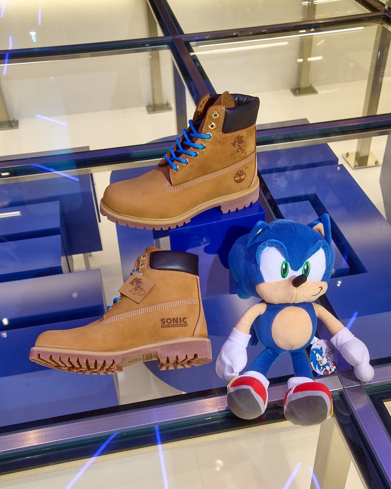 ティンバーランドがセガと初コラボ、世界限定30足「ソニック仕様の