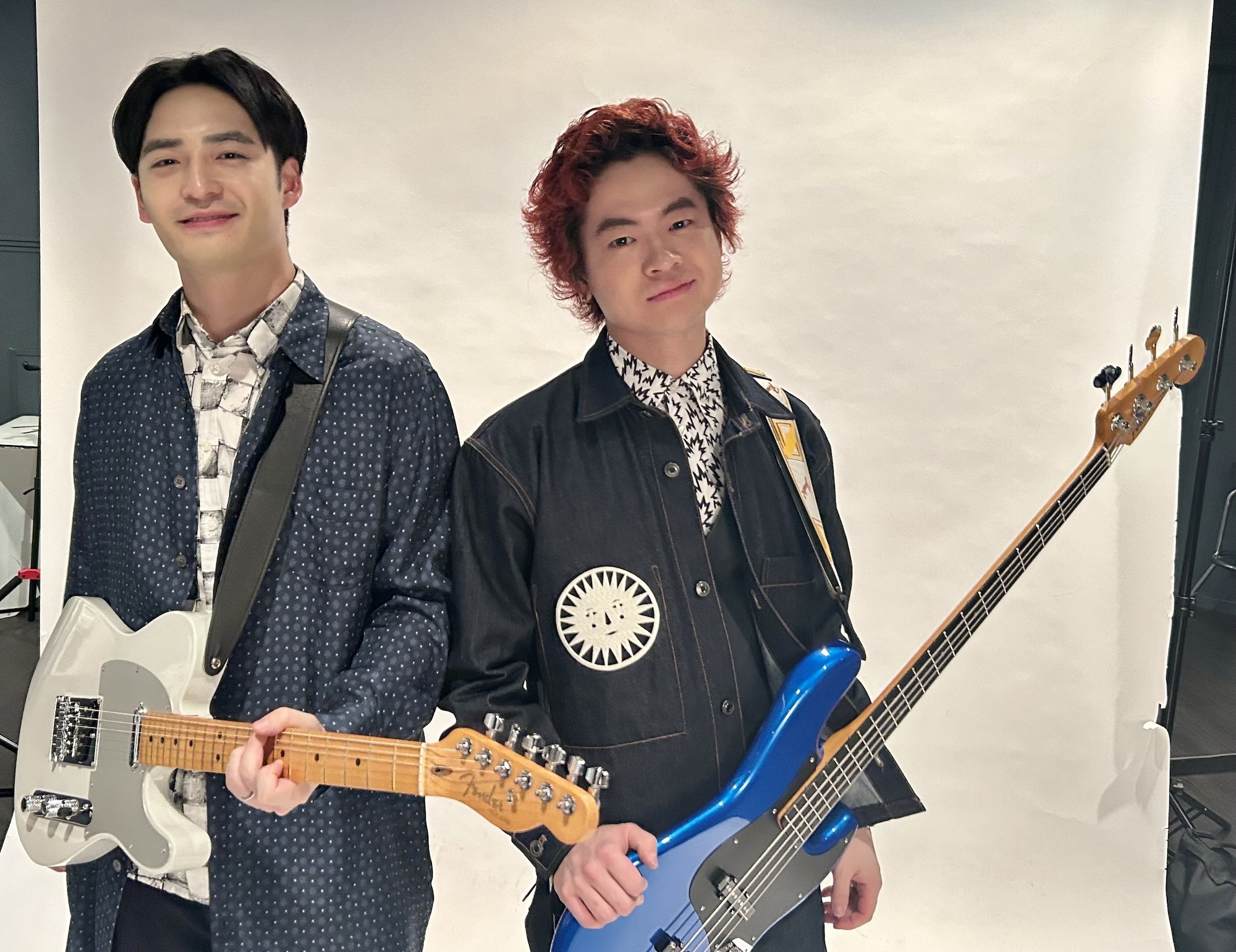 Backstage BLOG | 小林壱誓＆穴見真吾（緑黄色社会） - FenderNews