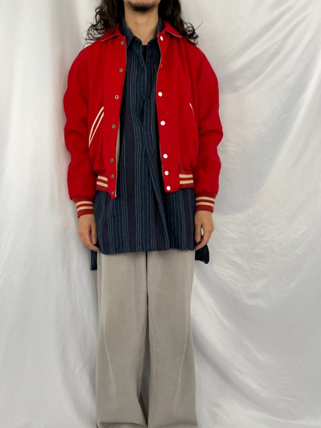 60年代 60s 70年代 70s アワードジャケット 赤 レッド 無地