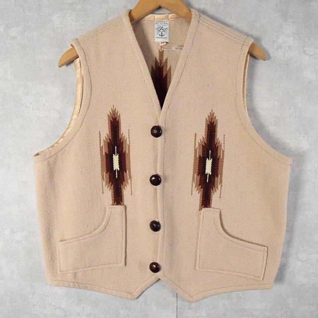 オルテガ ラグベスト 民族 ネイティブ | ビンテージ古着屋Feeet 通販