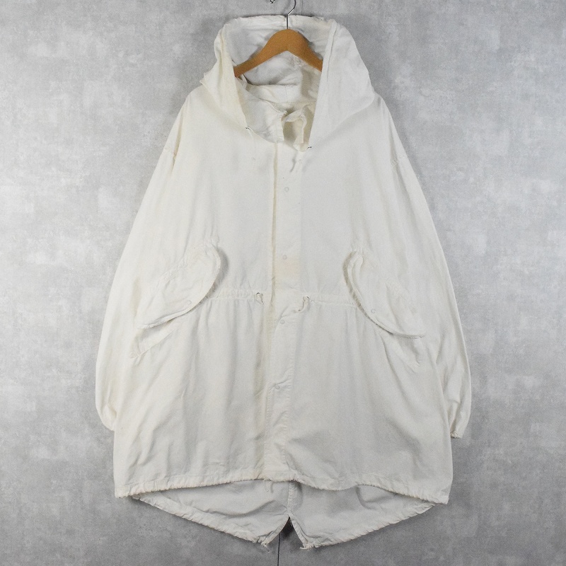 70年代 70s アメリカ軍 米軍 ミリタリー 白 ホワイト スノーパーカー