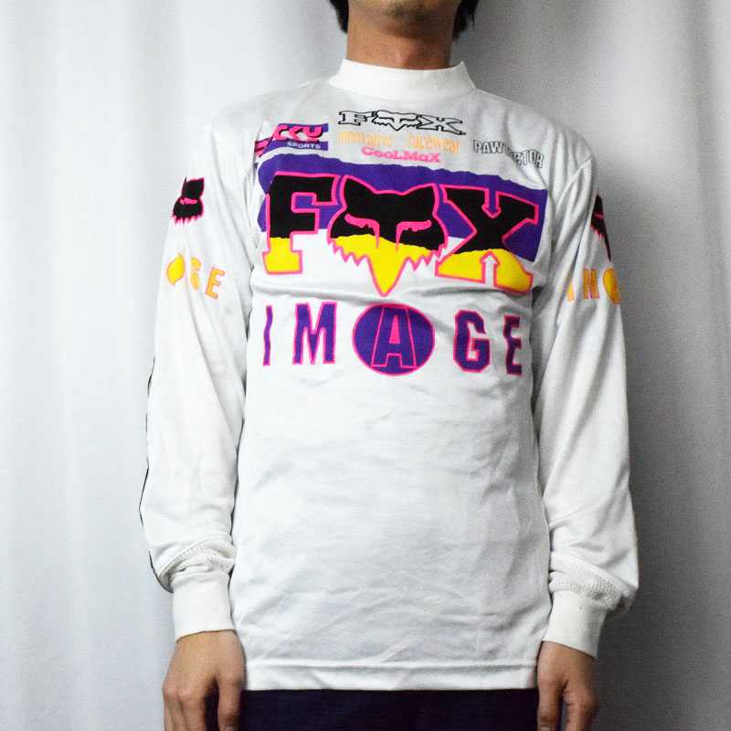 80s 80年代 フォックスレーシング 総柄 アメリカ製| ヴィテージ古着屋