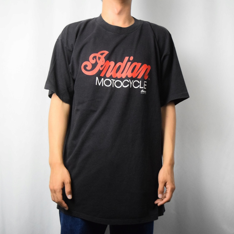 90年代 90s 黒 ブラック インディアンモーターサイクル 半袖