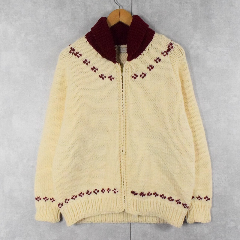 70s 80s 70年代 80年代 アイボリー 生成り ショールカラー| ビンテージ