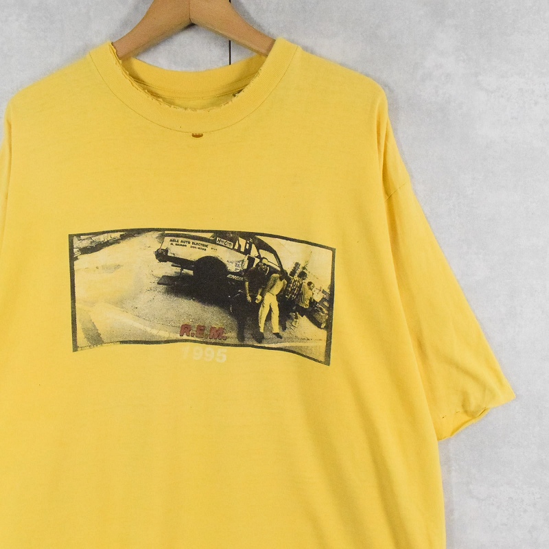 90年代 90s アール・イー・エム 音楽 ミュージック バンT 半袖