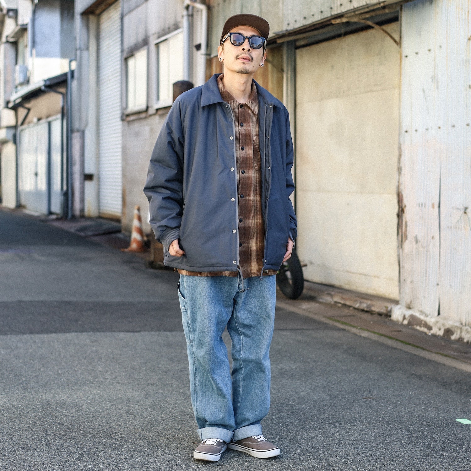 BLUCO / T/C COACH JACKET -QUILTING LINING- (CHARCOAL) – Feelin'