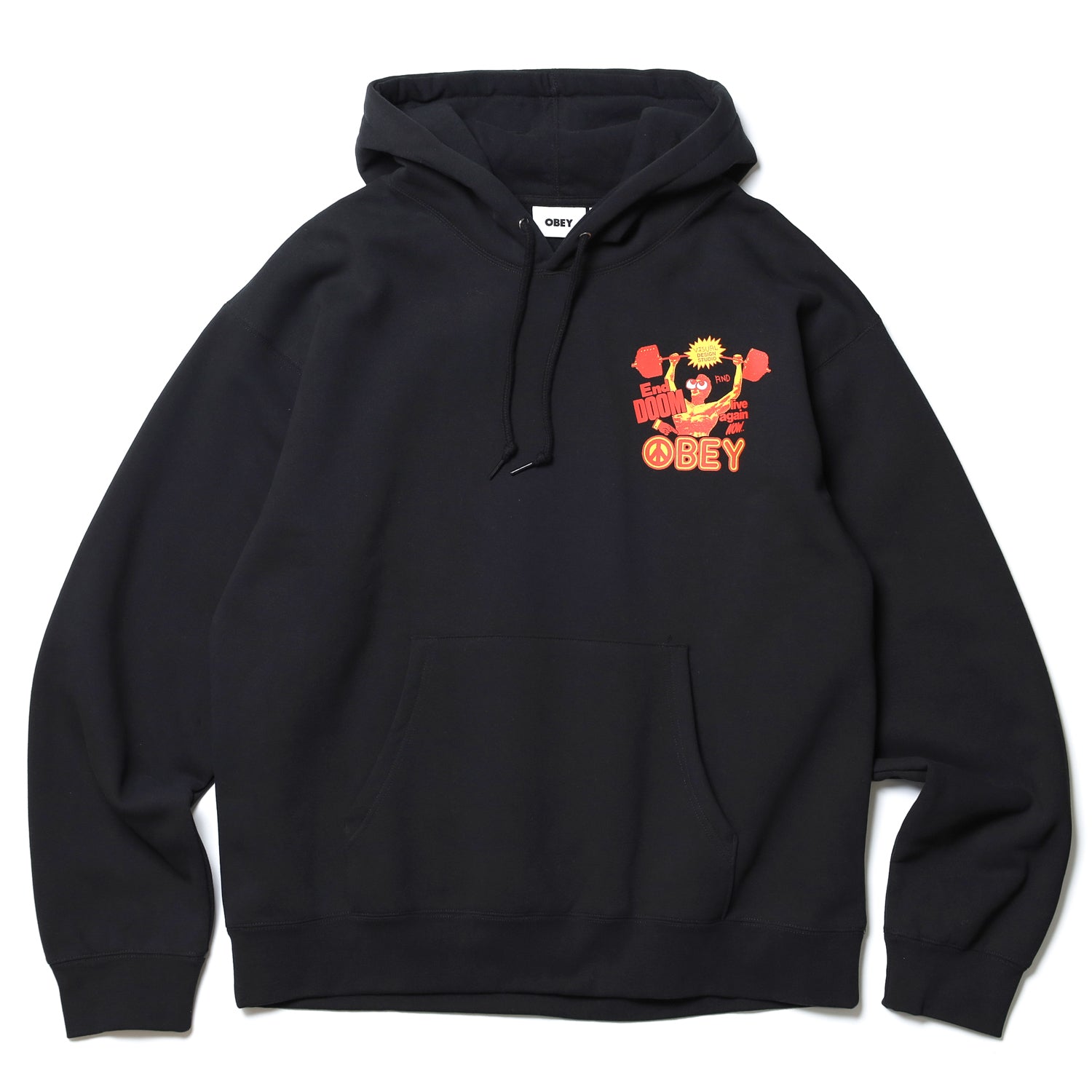 OBEY / LIVE AGAIN NOW HOODIE (BLACK) – Feelin'