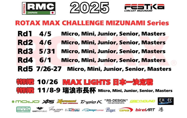 2025 ROTAX MAX CHALLENGE MIZUNAMI series | フェスティカサーキット瑞浪