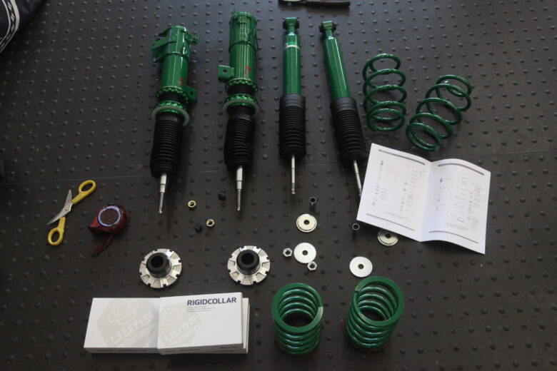 N-ONE JG3 ZOOMダウンサス取り付けと四輪アライメント - カー用品持込