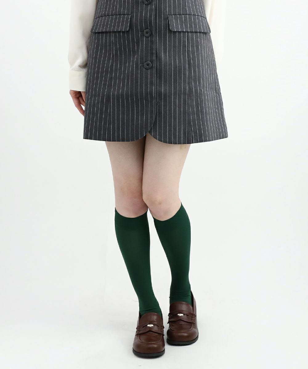 ストライプジレジャンパースカート/F i.n.t [47AE04f003] | F i.n.t