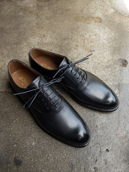 オーダーシューズの仕上がり（内羽根プレーントウ）|フィボナッチ紳士
