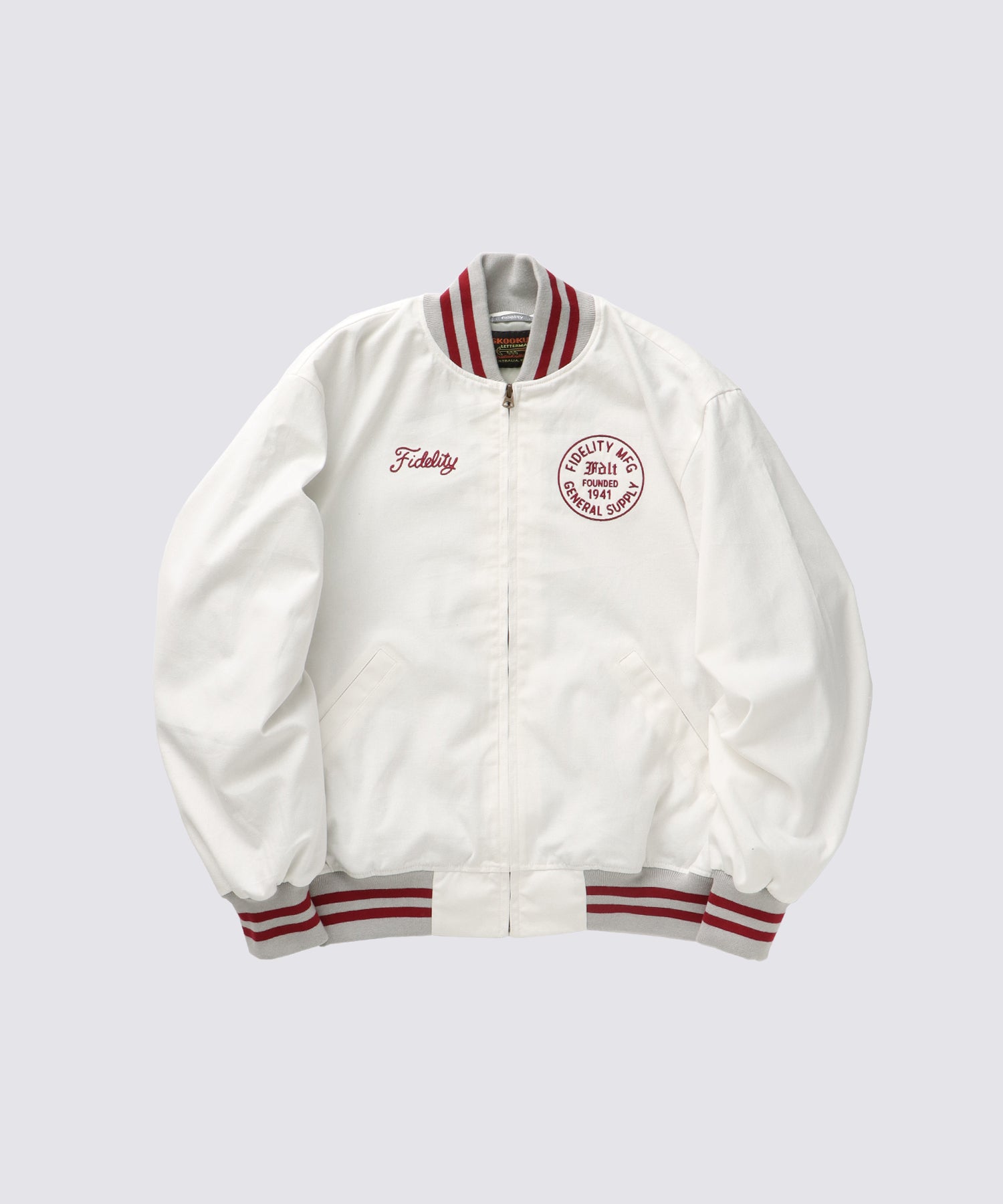 SKOOKUM x FIDELITY] SPORTS JACKET (OFF White) | スタジアムジャケット