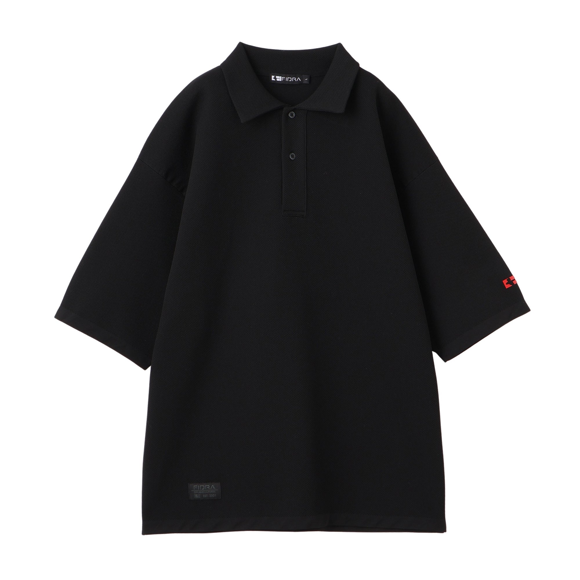 FIDRA VERA ニットポロシャツ【メンズ】ブラック