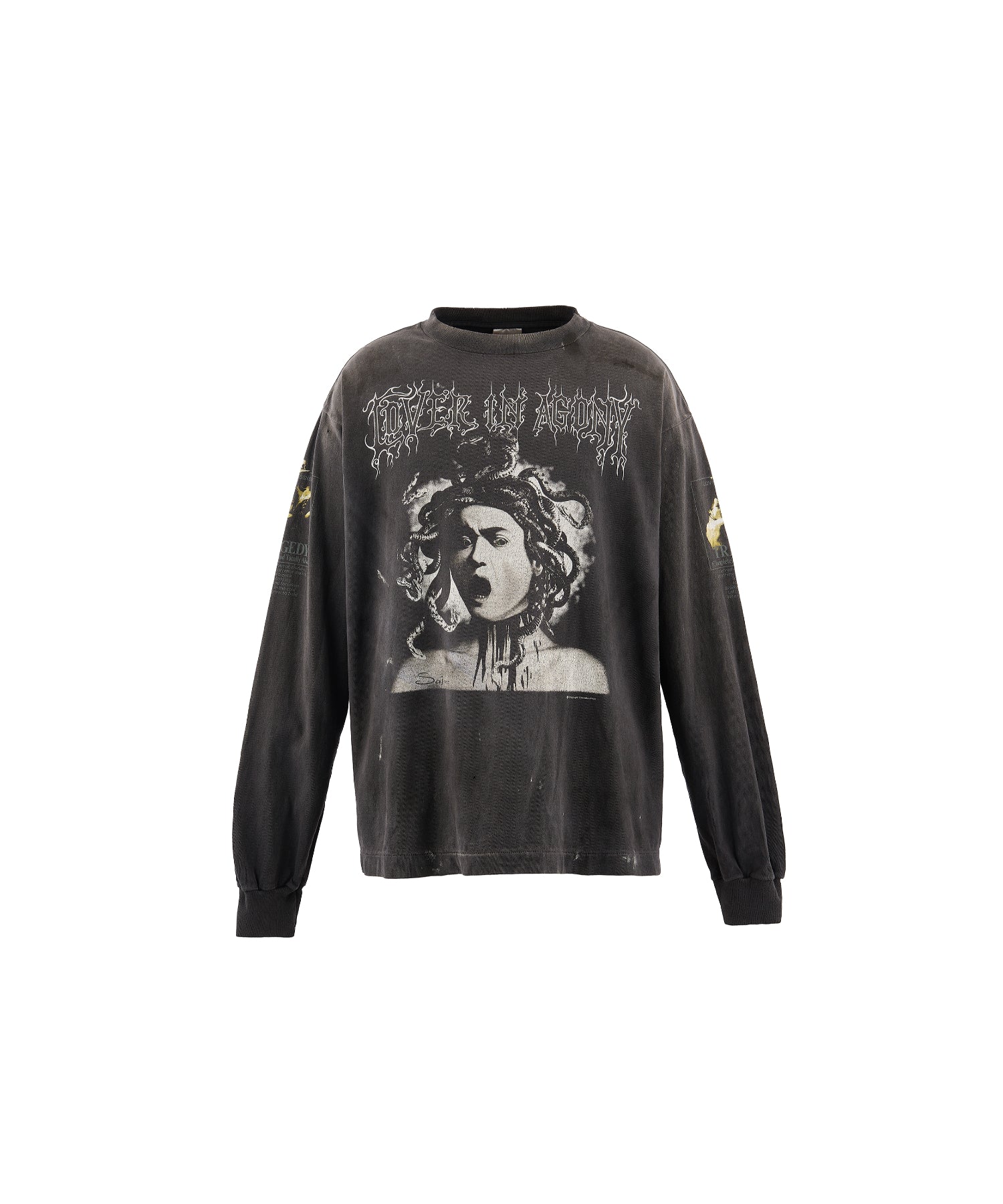 LS T-SHIRT/MEDUSA/BLACK - SAINT MXXXXXX (セントマイケル) - tops