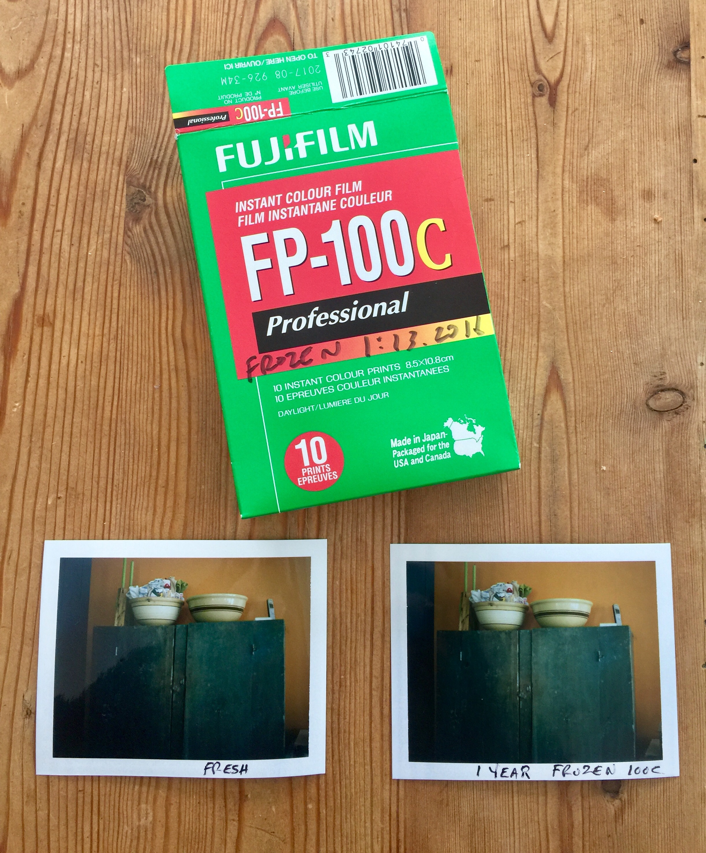 Freezing Fuji FP 100C – One Year Later – Figital Revolution