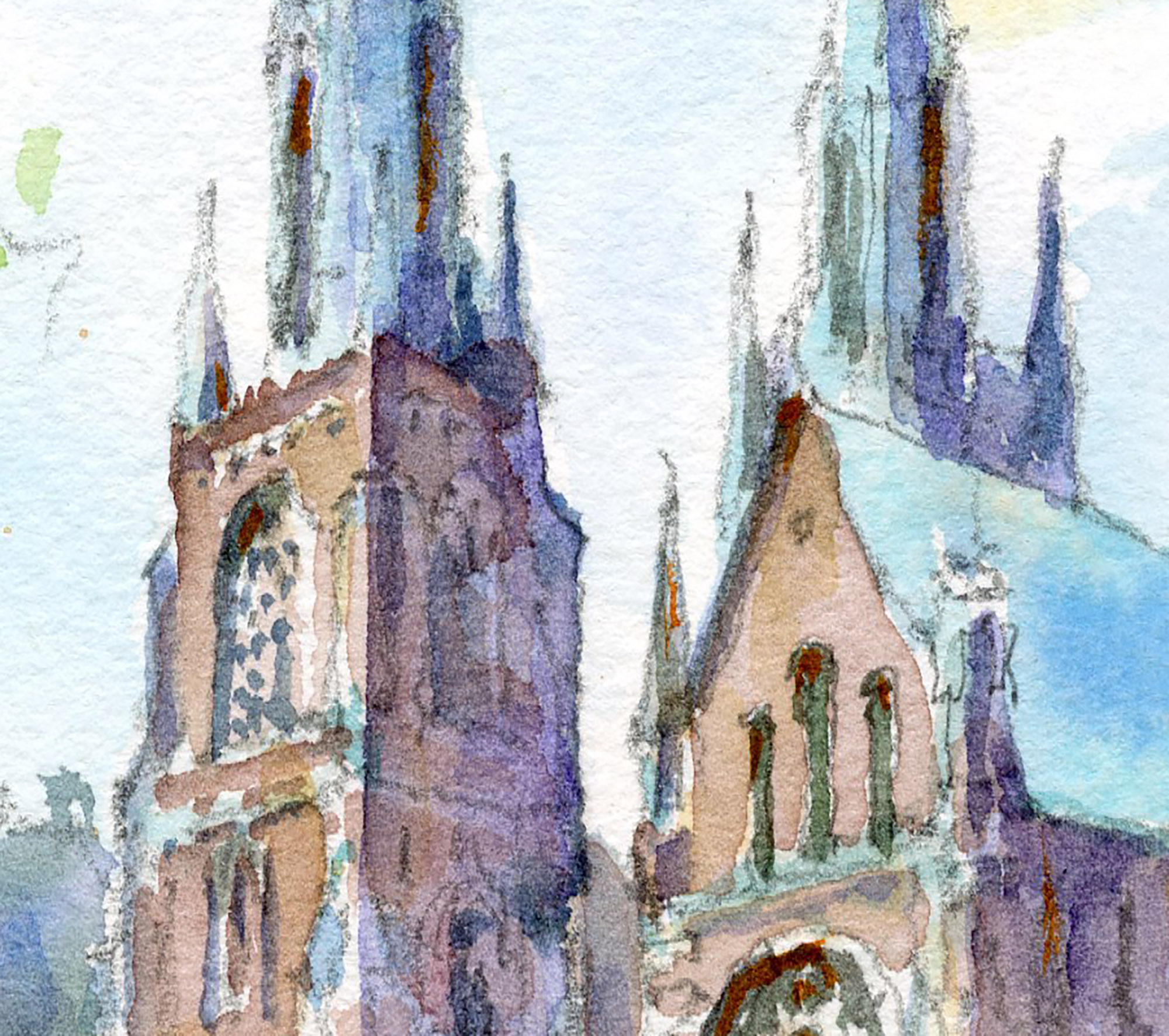 Finnish Green ヘルシンキの春」 フィンランド風景 by 古山 拓 - 絵画