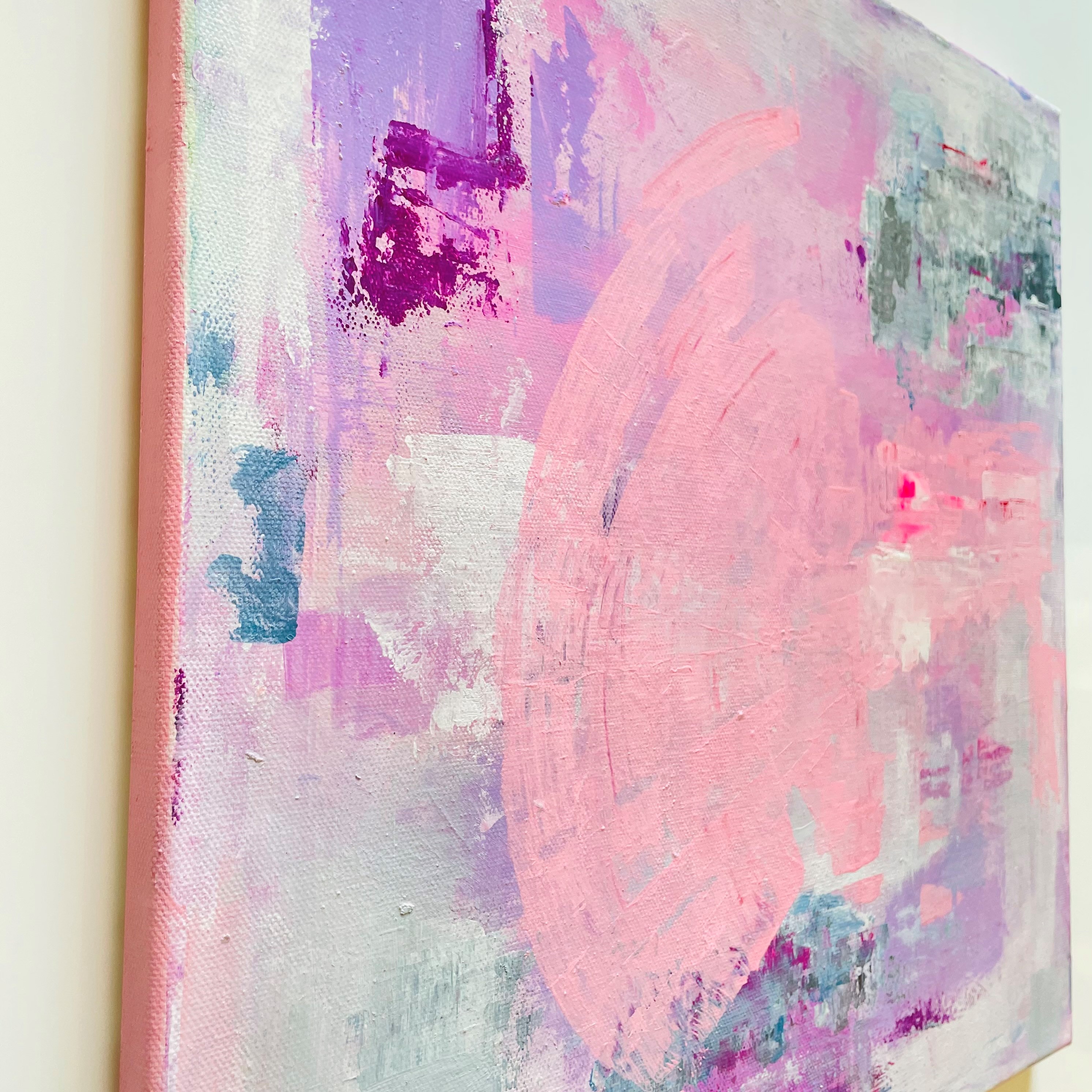 旋風 ～Uplifting pink by Mamiko Okubo - 絵画販売・購入・レンタル