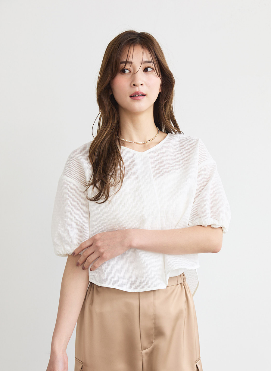 シアージャカードブラウス/セットアップ可｜LOUNIE（ルーニィ）公式