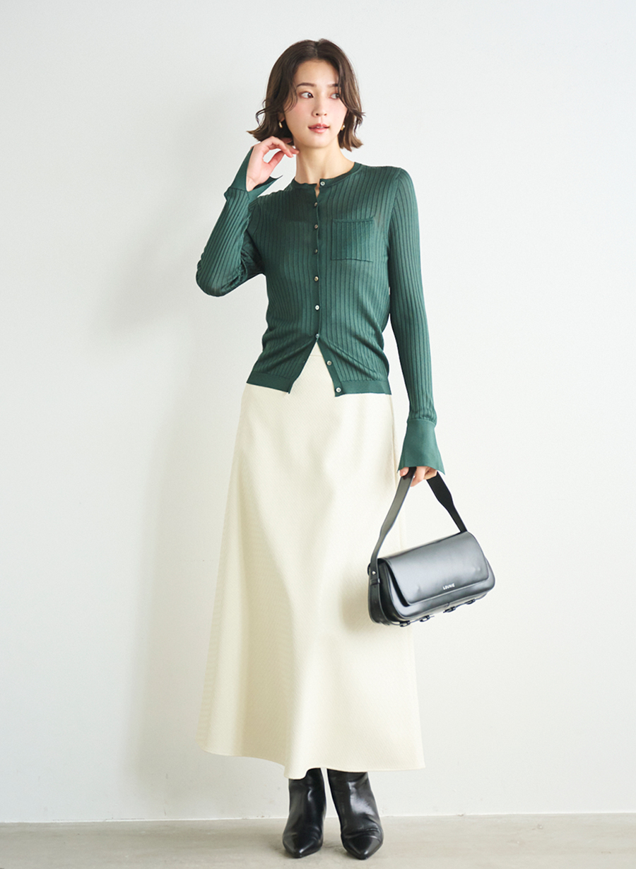 EC限定色】アセテートリブカーディガン｜LOUNIE（ルーニィ）公式サイト