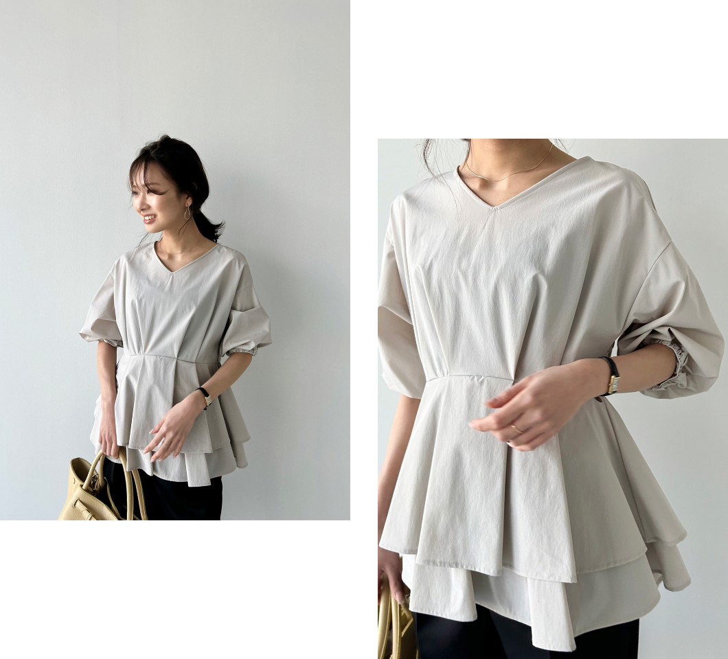 PEPLUM BLOUSE SET UP｜LOUNIE（ルーニィ）公式サイト／公式オンライン
