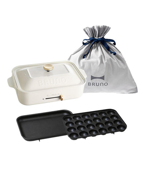 コンパクトホットプレート ギフトバッグセット レッドの通販 | BRUNO