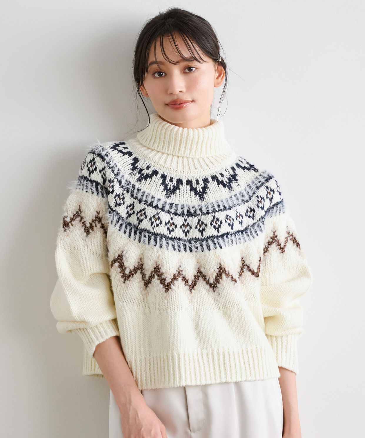 フェアアイル柄ニットプルオーバー｜Stola.（ストラ）公式通販サイト