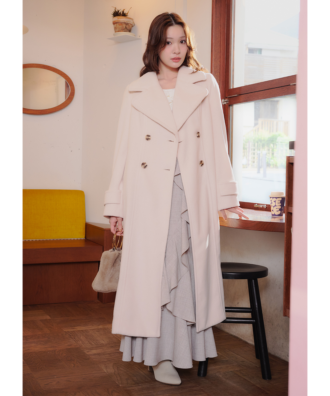 ビッグカラーロングコート｜PETAL ONLINE（ペタルオンライン）